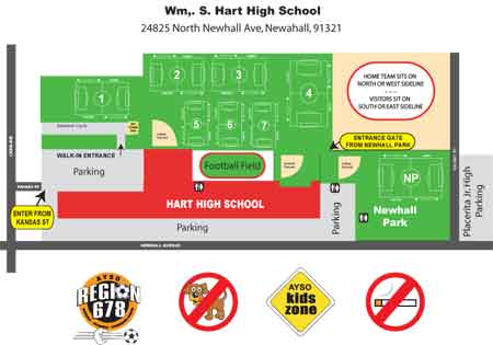 Hart High School Field Map